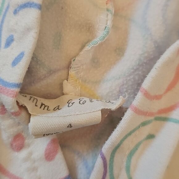 Colorful Smiley Face Hoodie Size 4 - Picture 5 of 9